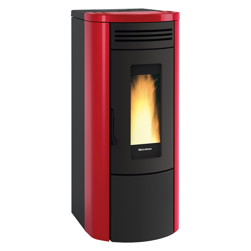 Termostufa A Pellet 'Costanza Idro' Colore Bordeaux