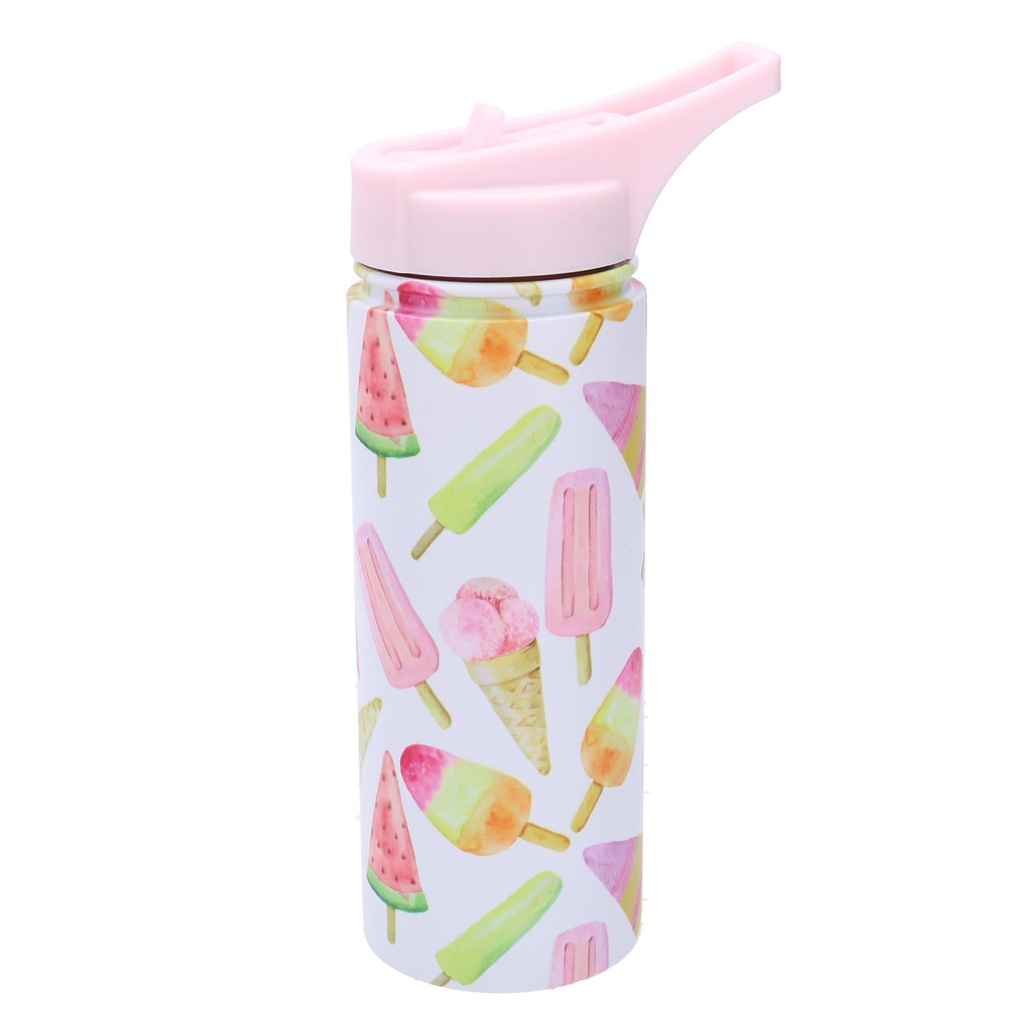 Thermos acciaio gelati bianco tondo 0,5L cm5,5x11h23