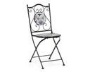 Sedia Piegh Mykonos - Struttura in Acciaio e Piano in Ceramica - 120x80x75 cm
