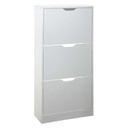 Scarpiera 3 Cassetti Bianco - 60x23x118 cm