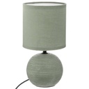 Lampada sferica striata Timeo altezza 25 cm ceramica cachi