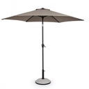 Ombrellone Kalife 2.7m Tortora - Struttura Verniciata a Polvere, Palo in Alluminio, Telo in Poliestere 160gr/m2