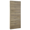 Scarpiera Slim Alta con 5 Ribalte - Fino a 15 Paia di Scarpe - Design Moderno - Dimensioni: 163.60x65.10x15.00 cm