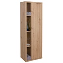 (2c) Mobile colonna con 1 anta e 4 vani - Ladama - Rovere Miele - 160x51.40x35.00 cm