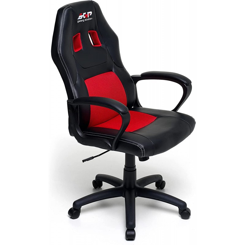 Poltrona Gaming Professionale con Cuscini Lombari e per il Collo