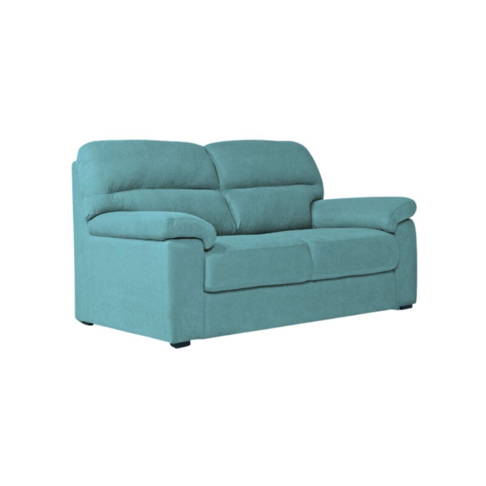 Divano Alenda 3 posti con piedini quadrati colore verde acqua H98xL201xP92