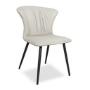 2X Sedia Core colore beige con gambe in metallo nero H84xL56xP61