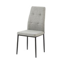 4X Sedia da pranzo Adara in tessuto tortora H89xL63.5xP44