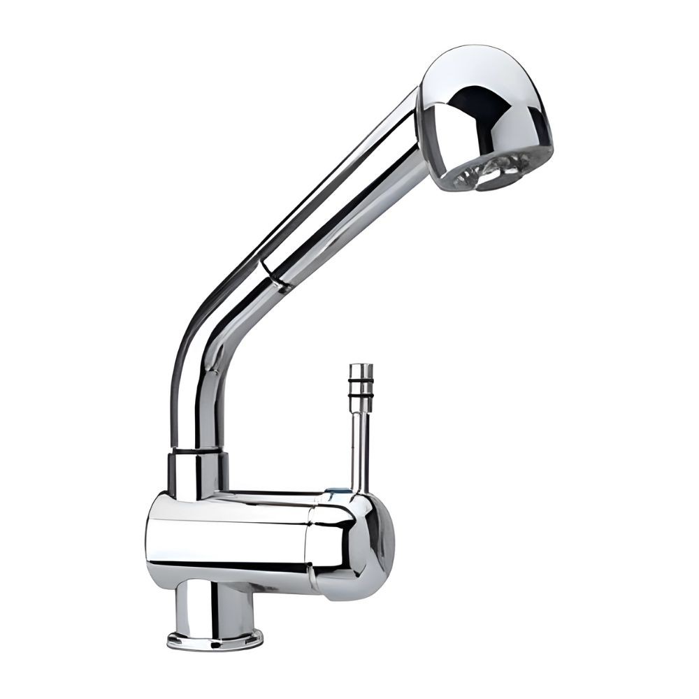 Miscelatore monoforo lavello doccia estraibile Paini 64CR566 cromato H23.25xL20.2