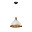 Lampada da soffitto Astek ASZ1636 con paralume in metallo bianco H90xL29.5