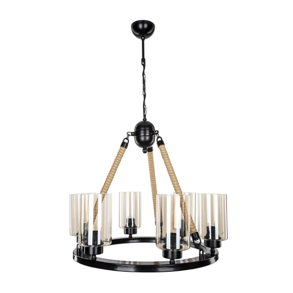 Lampada da soffitto Lotus ASZ0686 con 6 portalampade H96xL50