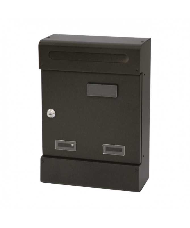 Cassetta postale antracite 25x8x37h cm