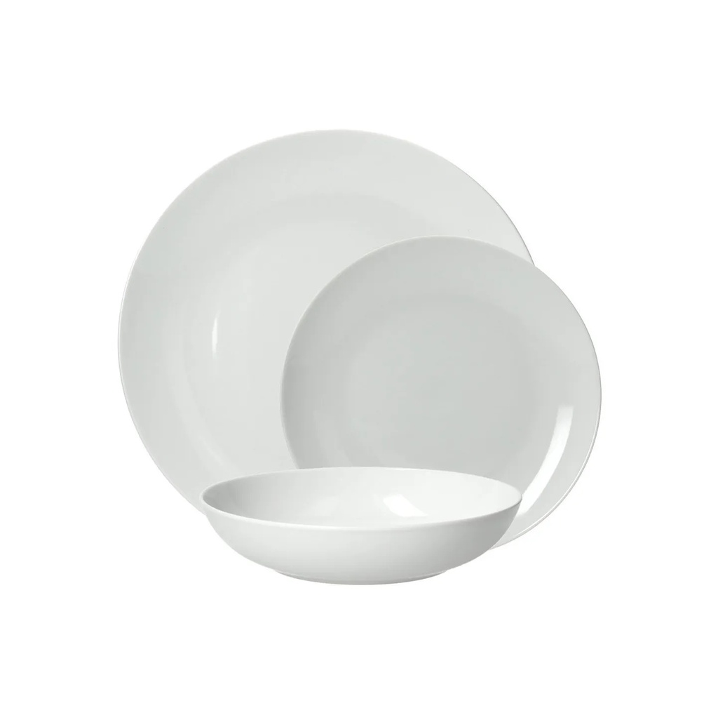 Set di piatti bianchi 27x20,5x19 cm