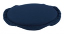 4x Cuscino tondo blu D.42 cm per esterno
