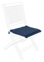 4x Cuscino blu seduta 42a x 42b x 3h