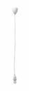Lampadario E27 bianco 120h in metallo