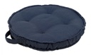 4x Cuscino tondo D.40 x 4h in denim blu