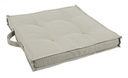 4x Cuscino quad beige 40x40x4 cm per esterno
