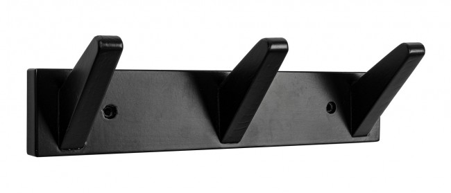 4x Appendino 31x9h in legno nero