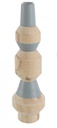 2x Candela wien azzurro D.9.2x32h in legno