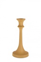 4x Candelabro alabastron D.9x21h ocra metallico
