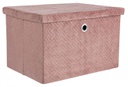 4x Scatola pieghevole rosa 40x30x25h