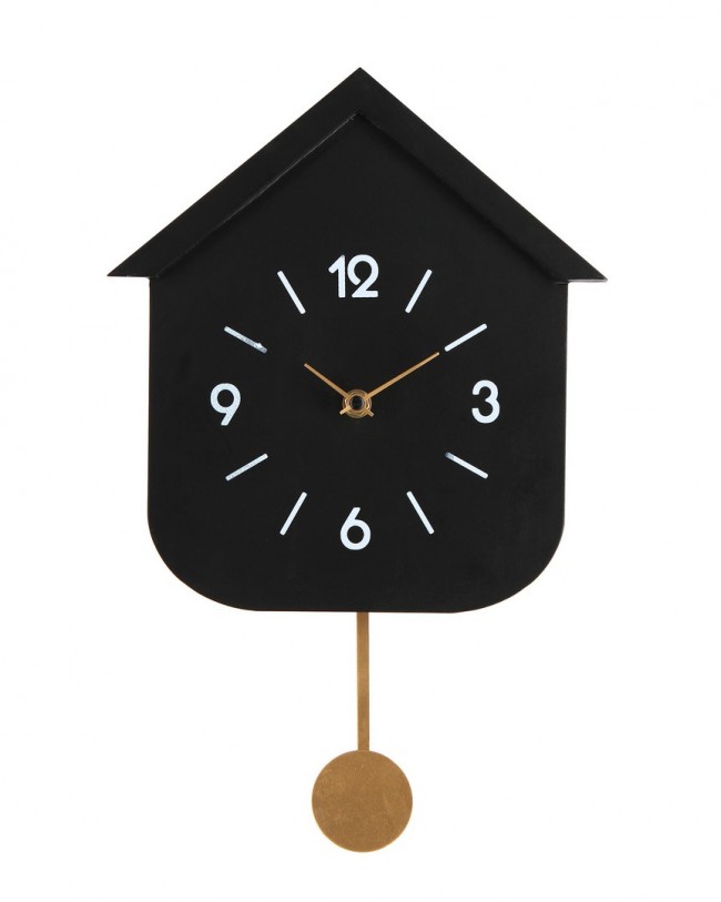 4x Orologio da parete in legno 24x5,5x37,5h