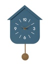 4x Orologio da parete blu con pendolo 24x5,5x37,5h