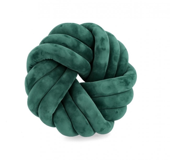 4x Cuscino entwine verde D.38x10 h