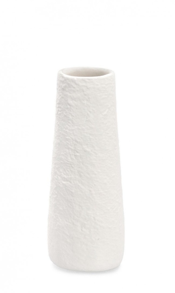 4x Vaso bianco D.9,5x25h in metallo