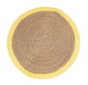 2x Tappeto naturale giallo D.120 cm