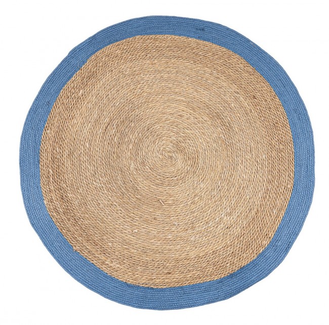 2x Tappeto naturale azzurro D.120