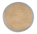 2x Tappeto naturale grigio D.120 cm
