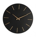 4x Orologio da parete nero D.40x5h in legno