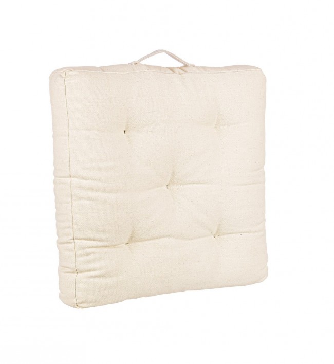 3x Cuscino pavimento beige 60x60
