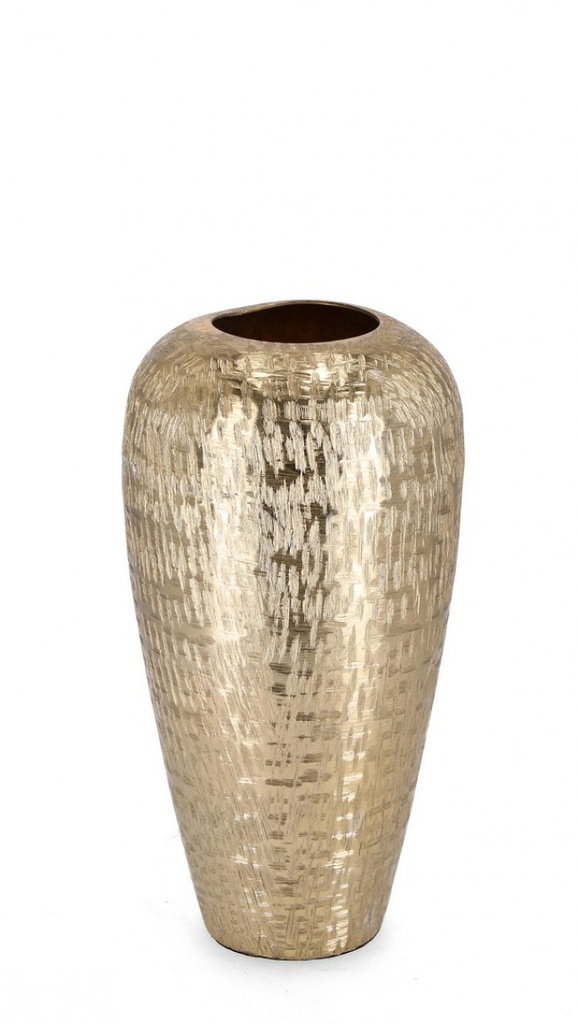 2x Vaso in metallo D.16x31h