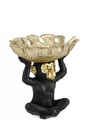 4x Decorazione scimmia nera 25,2x21x24h