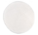 4x Tappeto bianco D.90 in tessuto