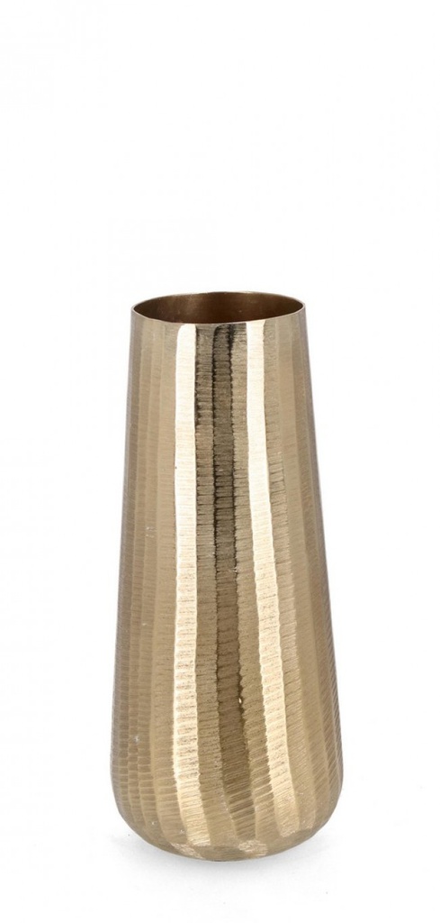 2x Vaso chisel oro D.14x34h in metallo