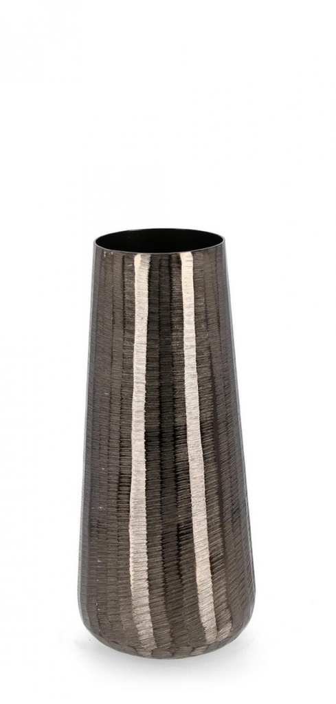 2x Vaso chisel antracite D.14x34h in metallo