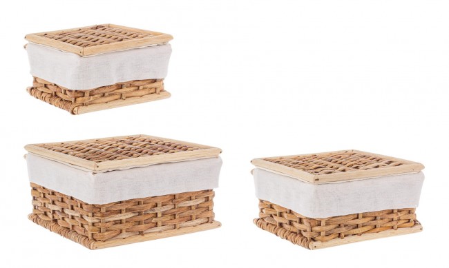 4x Set di oggetti homely 17x17x8, 20x20x10.5, 23x23x13