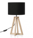 4x Lampada tavolo Stoccolma D.23x48,5h nero