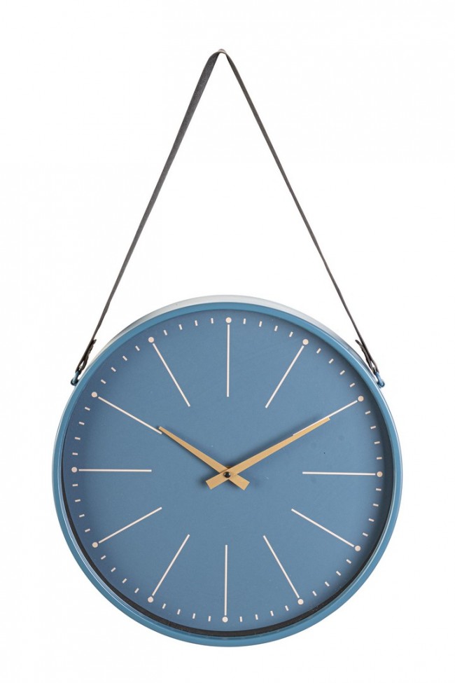 3x Orologio da parete blu 40x66 cm