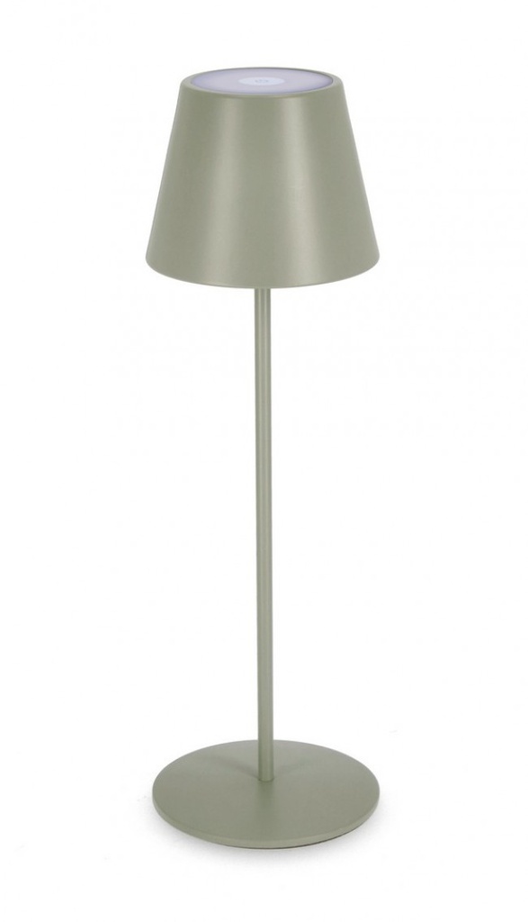 Lampada tavolo led etna verde salvia D.12x38h