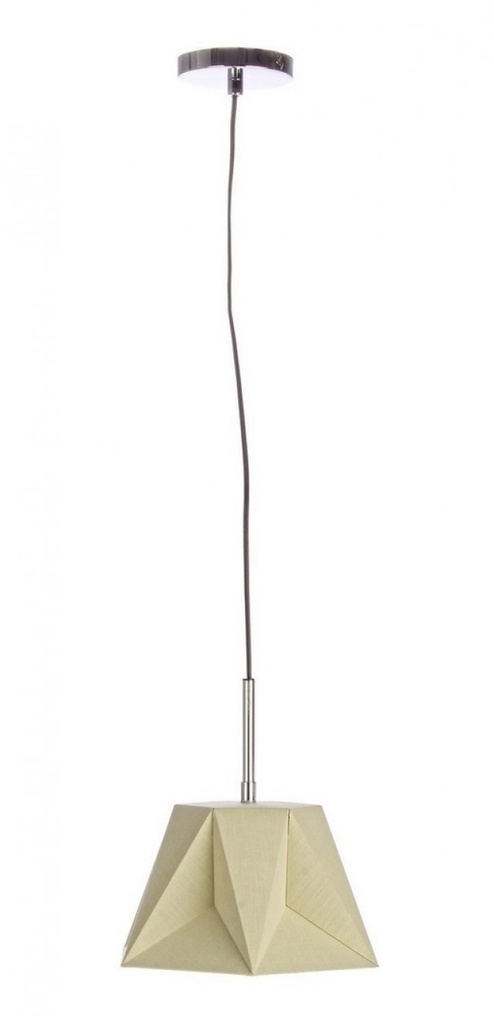 2x Lampadario esagono giallo 28x25x15h in metallo