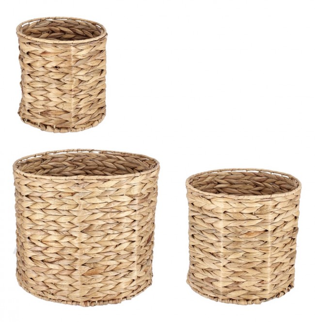 2x Cesta kalaw D.22x22h, D.26x26h, D.30x30h