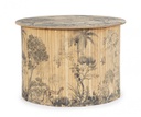 2x Tavolino in legno D.58x40h