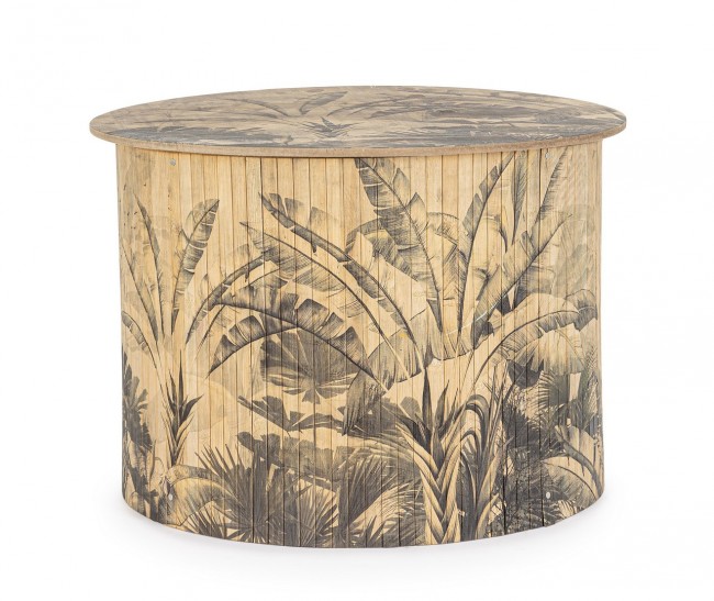 2x Tavolino in legno D.58x40 h40