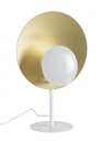 2x Lampada tavolo design bianco-oro 30x17,5x46h