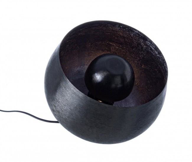 Lampada da tavolo Ishan nero D.28x24.5h